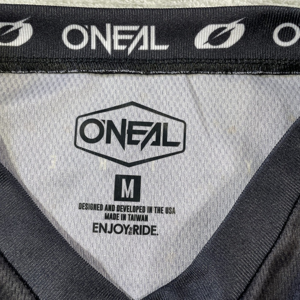 ONeal MX Element Motocross Jersey Mens Medium Black White Racing Dirt Bike - Picture 2 of 12